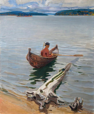 Akseli GallenKallela - Rower on the lake.webp