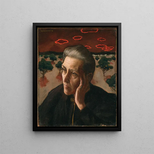 La Mère des artistes - Akseli Gallen-Kallela — oprawiony obraz na ścianie