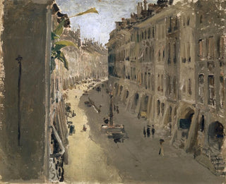 La rue de la Justice à Berne - Albert Anker — widok dzieła