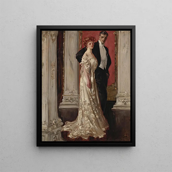 Le Couple - Albert Beck Wenzell — oprawiony obraz na ścianie