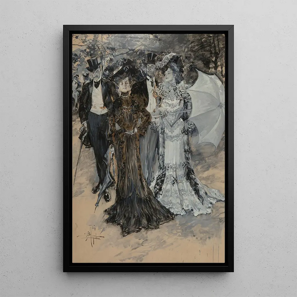 Reprodukcja obrazu La promenade - Albert Beck Wenzell