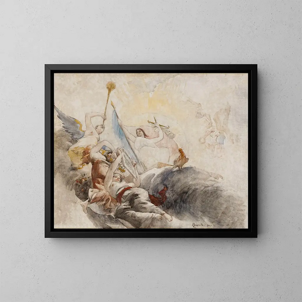 Le Triomphe de la République - Albert Besnard — oprawiony obraz na ścianie