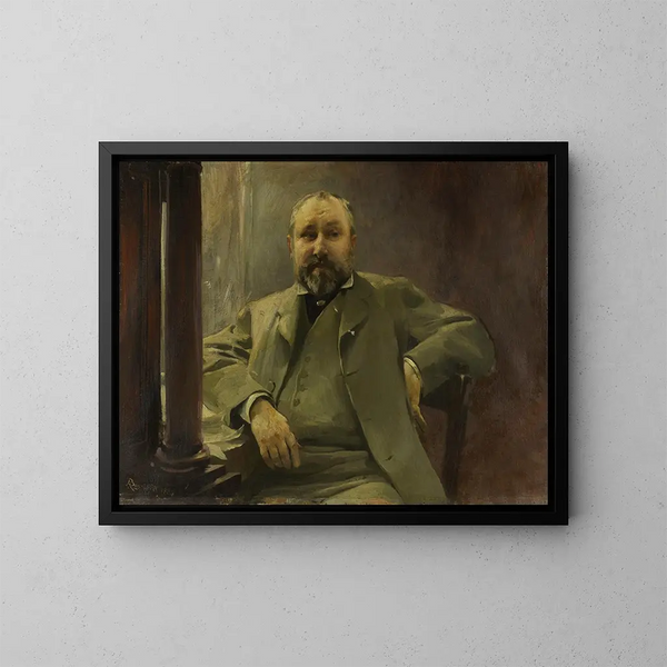 Portret Francisa Magnarda - Albert Besnard — oprawiony obraz na ścianie