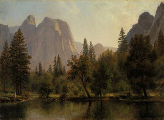 Skały katedry, Dolina Yosemite - Albert Bierstadt — widok dzieła