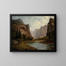 Portes du Yosemite - Albert Bierstadt — oprawiony obraz na ścianie