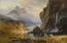 Indian łowiących ryby na włóczni - Albert Bierstadt — widok dzieła