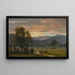 pejzaż z bydłem - Albert Bierstadt — oprawiony obraz na ścianie