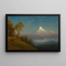 Mont St Helens, rzeka Columbia, Oregon - Albert Bierstadt — oprawiony obraz na ścianie