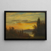 nad rzeką Hudson w pobliżu Irvington - Albert Bierstadt — oprawiony obraz na ścianie