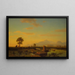 Ruiny Paestum - Albert Bierstadt — oprawiony obraz na ścianie