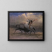 Szkic do Ostatnich Bizonów - Albert Bierstadt — oprawiony obraz na ścianie