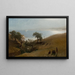 Studium do wejścia do Monterey - Albert Bierstadt — oprawiony obraz na ścianie