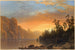Zachód słońca w Kalifornii - Albert Bierstadt — widok dzieła