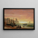 La flotte de pêche - Albert Bierstadt — oprawiony obraz na ścianie