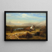 Le Dernier des bisons - Albert Bierstadt — oprawiony obraz na ścianie