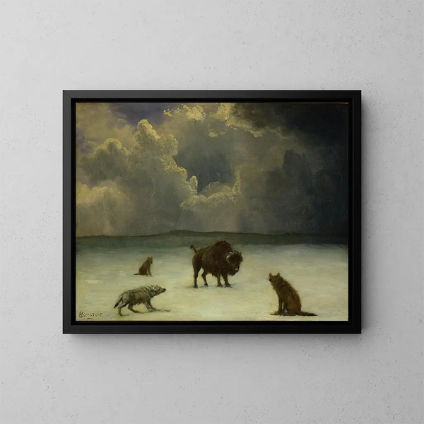 Piętnowany - Albert Bierstadt — oprawiony obraz na ścianie