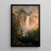Spadające wodospady Yellowstone - Albert Bierstadt — oprawiony obraz na ścianie