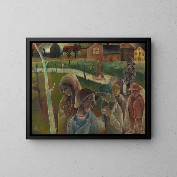 Autoroute - Albert Bloch — oprawiony obraz na ścianie