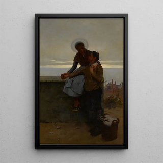 Les amoureux - Albert Chevallier Tayler — oprawiony obraz na ścianie