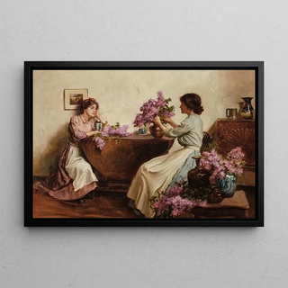 Albert Chevallier Tayler - Women Arranging Flowers.webp