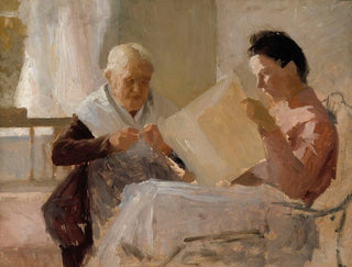Annie Edelfelt z Fredriką Snygg - Albert Edelfelt — widok dzieła