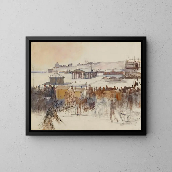 portu południowego - Albert Edelfelt — oprawiony obraz na ścianie