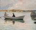 Dziewczyny w łódce wiosłowej - Albert Edelfelt — widok dzieła