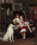 Michel i Xénia, dzieci cesarza Aleksandra III - Albert Edelfelt — widok dzieła