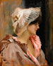 Dama paryska w szlafroku - Albert Edelfelt — widok dzieła