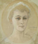 portretowy Studium portretowe baronessy Naomi Emi De La Chapelle - Albert Edelfelt — widok dzieła