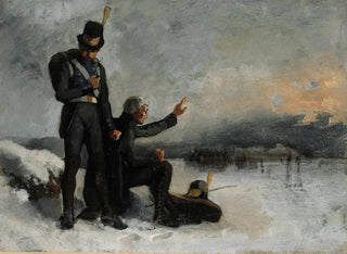 Scena wojny fińskiej - Albert Edelfelt — widok dzieła