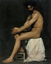 mężczyzny siedzącego - Albert Edelfelt — widok dzieła