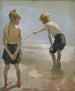 Studium dla chłopców bawiących się na brzegu - Albert Edelfelt — widok dzieła