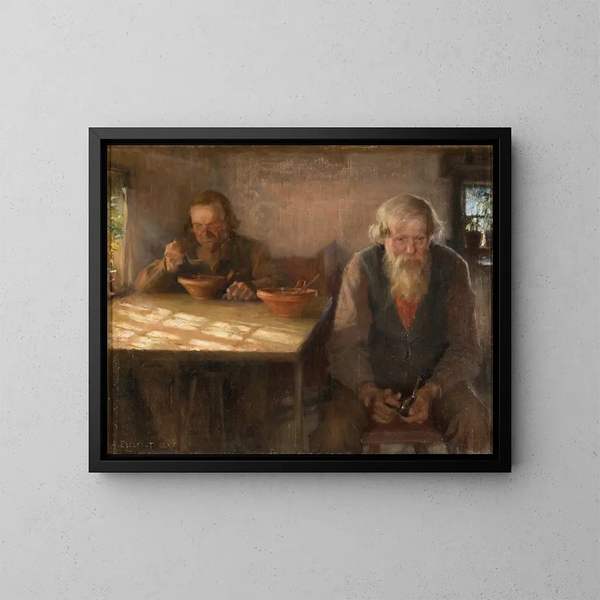 Le Jour du repos - Albert Edelfelt — oprawiony obraz na ścianie