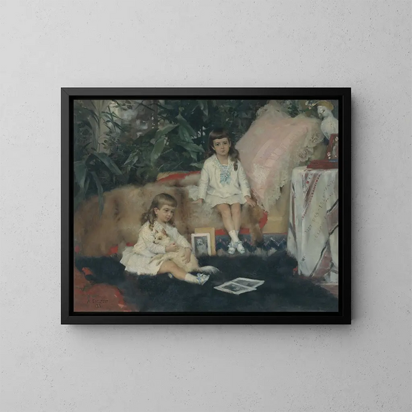 Les grands-ducs Boris et Kirill Vladimirovitch dzieci - Albert Edelfelt — oprawiony obraz na ścianie