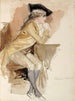 Thérèse Lainville ubrana jak w XVIII wieku - Albert Edelfelt — widok dzieła