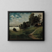 Villa à Haikko au clair de lune - Albert Edelfelt — oprawiony obraz na ścianie