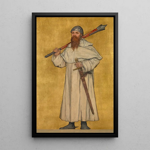 Reprodukcja obrazu Baudouin II de Flandre - Albert Frans Lieven De Vriendt