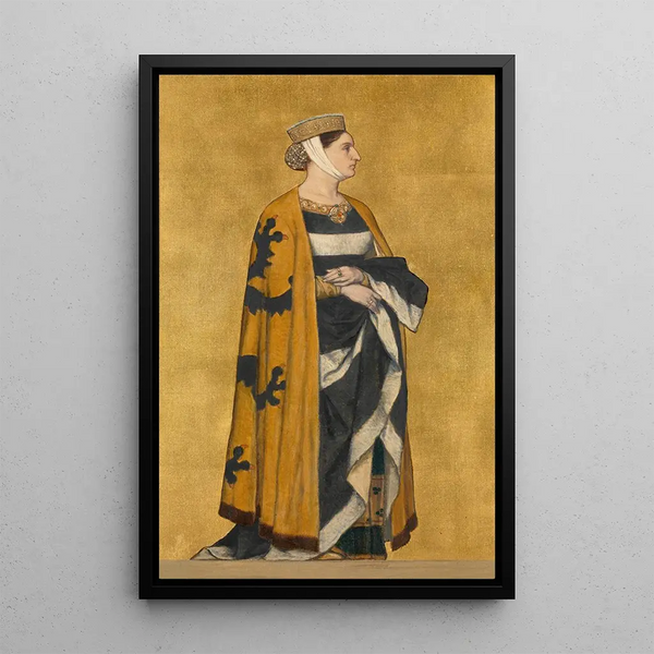 Reprodukcja obrazu Marguerite de Flandre Córka Baudouina z Konstantynopola - Albert Frans Lieven De Vriendt