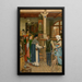 Reprodukcja obrazu Les Magistrats visitent l'atelier de Jan van Eyck - Albert Frans Lieven De Vriendt