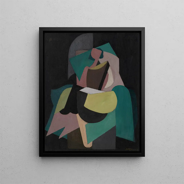 Kobieta siedząca - Albert Gleizes — oprawiony obraz na ścianie