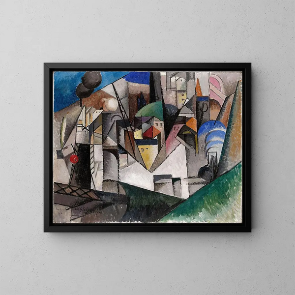 pejzaż - Albert Gleizes — oprawiony obraz na ścianie