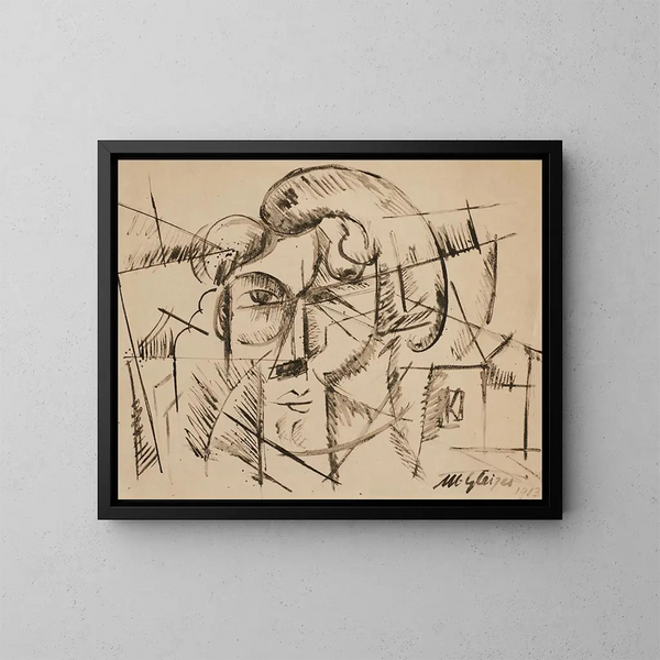 Tête d'homme - Albert Gleizes — oprawiony obraz na ścianie