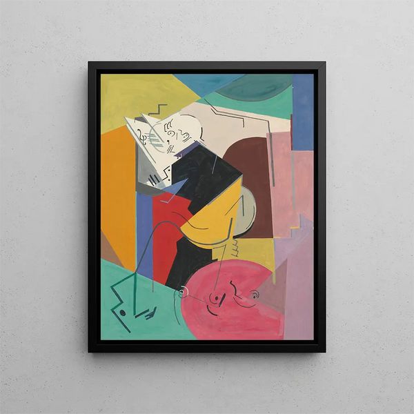 Studium portretu Florenta Schmitta - Albert Gleizes — oprawiony obraz na ścianie