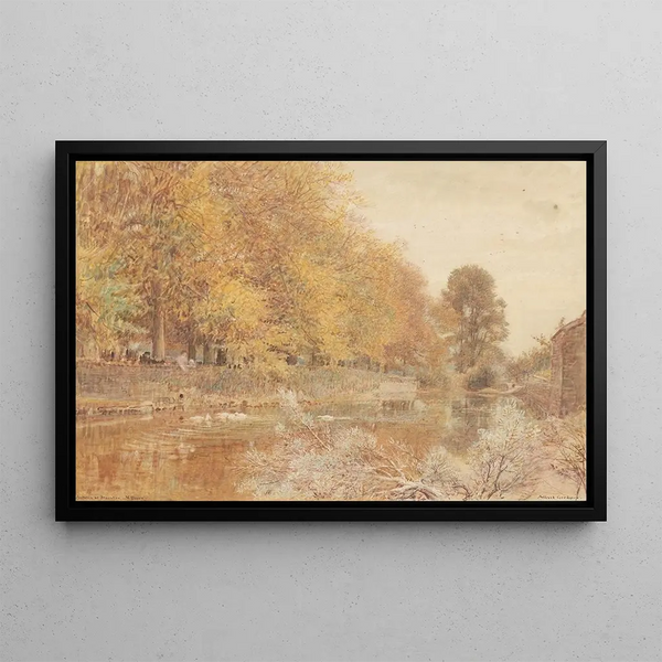 Albert Goodwin - Autumn at Braunston North Devon.webp