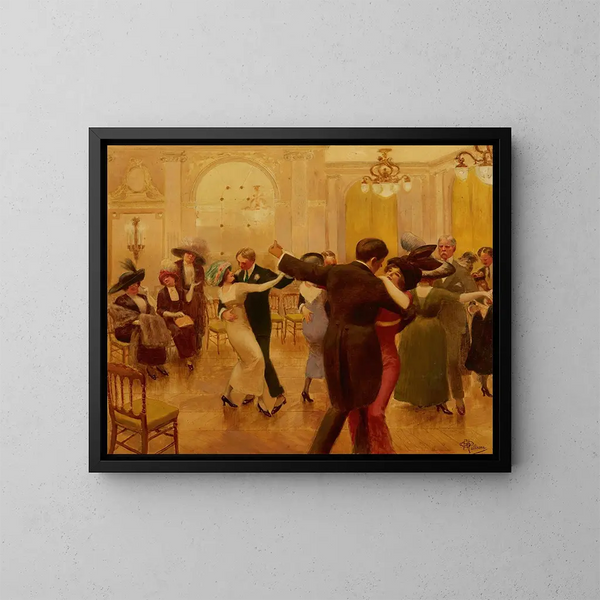 La danse - Albert Guillaume — oprawiony obraz na ścianie