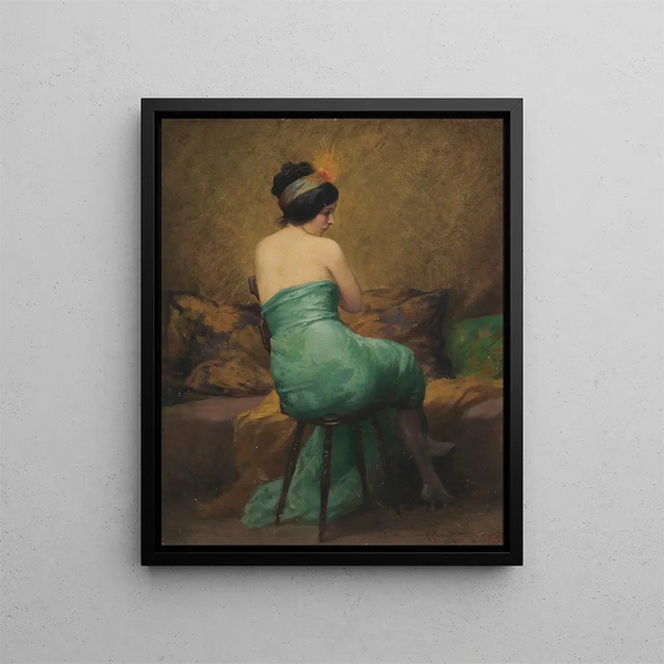 Le Bandeau à plumes - Albert Joseph Pénot — oprawiony obraz na ścianie