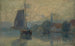 Bords de la Schie, Delft, effet de brouillard - Albert Lebourg — widok dzieła