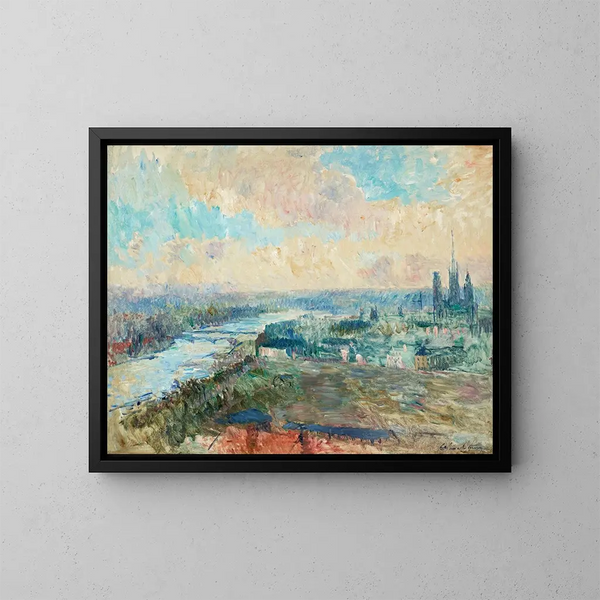 La Seine à Rouen - Albert Lebourg — oprawiony obraz na ścianie