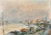 La Seine au Bas-Meudon en hiver, effet de neige et de gel - Albert Lebourg — widok dzieła